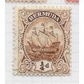BERMUDA 1910 KE7 FARTHING SHIP BROADSIDE SG44 4...