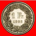 Ⰶ EXTRA STAR (1850-2024): SWITZERLAND ★ 1 FRANC...