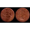 Australia One Penny 1963 Used Coin 1d QE II Kan...