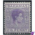 Bahamas 1948 SG153a 2 1/2d Violet Mounted Mint