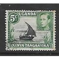 KENYA UGANDA & TANGANYIKA 1938 5c BLACK AND GRE...