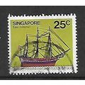SINGAPORE 1980 SHIPS 25c EAST INDIAMAN SG 369 F...