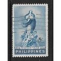 PHILIPPINES 1954 MARIAN YEAR 5c BLUE MURILLO SG...