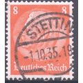 Germany 1934 - 8pf orange red - President Von H...