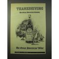 1952 The Christian Brothers Wine Ad - Thanksgiving