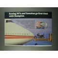 1980 Champion Spark Plugs Ad - Boeing 747's and...