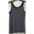 Pre-Owned A New Day Navy & White Stripe w/ Gold...