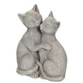 Katzen Pärchen grau 15cm