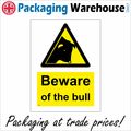 WS639 BEWARE OF THE BULL SIGN FARM COUNTRYSIDE ...