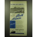 1949 Moore-McCormack Lines Ad - The holiday you...