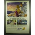 1949 Matson Cruise Ad - A new world awaits you....