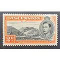 Ascension: 1938-53 2d black & red-orange SG41 M...