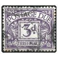 D5 1914 Royal Cypher Postage Dues 3d Violet Use...