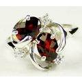 Mozambique Garnet, 925 Sterling Silver Ladies R...