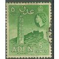 ADEN - 1953-63 5c yellowish green - Fine Used