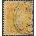 Canada 1877 SG92 1c Pale Dull Yellow Fine Used .