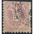 Coat of Arms: 50kr P9½ - Austria 1883 - Filler ...