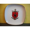 Vintage Firefighter, Fire School Brigade Esbjerg Denmark Brandskole Plate