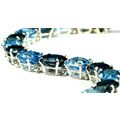 London Blue Topaz & Swiss Blue Topaz, 925 Sterl...