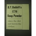 1900 B.T. Babbitt's 1776 Soap Powder Ad - Takes...