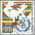 DDR, International Year Of Peace, blue 1986, 35pf