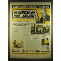 1937 Goodrich Safety Silvertown Tires Advertise...