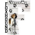 I Love My Foxhound Fridge Magnet
