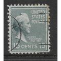 USA 1938 PRESIDENTIAL SERIES 15c BLUE SLATE JAM...