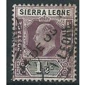 Sierra Leone 1905 SG88 1 1/2d Dull Purple & Blu...