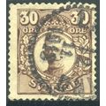 Sweden 1910 - SG78 - 30o brown - Gustav V - used