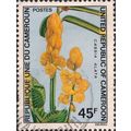 CAMEROON, FLOWERS, Cassia Alata, blue 1972, 45F