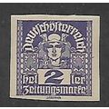 AUSTRIA 1920 MERCURY 2H VIOLET IMPERF SG N365 M...