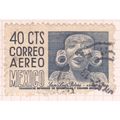 Mexico 1950 (Air) - 40c greyish blue - Archaeol...