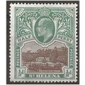 St Helena 1903 SG56 1d Black & Carmine Wmk Crow...