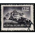Croatia 1943 Castles 12.50K Used Stamp
