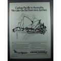 1984 Cathay Pacific Ad - Australia Even Farther