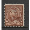 UNITED STATES AMERICA 1890 SG228 5c YELLOW BROW...