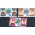 Nevis stamps 1982 - SG85/7 x 3 gutter pairs 21s...