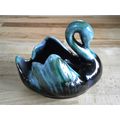 Canadian Blue Mountain Pottery Swan Posy Vase