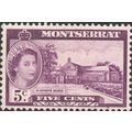 Montserrat 1955 5c Lilac Mounted Mint MM SG 141...