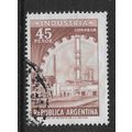 ARGENTINE REP 1959 45p BROWN INDUSTRIAL PLANT S...