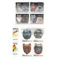 USA 1980S CATS & MASKS BLOCKS OF FOUR NJA CUSTO...