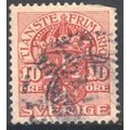 Sweden 1910 - SGO104 - 10o carmine - Official -...