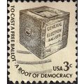 USA, Americana, Ballot Box, cream 1977, 3c