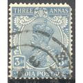 India 1922 - KGV 3a ultramarine - used