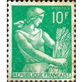 FRANCE, Reaper, green 1959, 10F