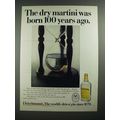 1970 Fleischmann's Gin Ad - The Dry Martini Was...
