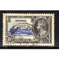 Nigeria 1935 KGV 1 1/2d Blue & Grey Silver Jubi...