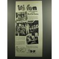 1953 Southern Pacific Railroad Ad - It's fun to go to California