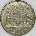 AUSTRALIA 1957 Florin 50% Silver (K)